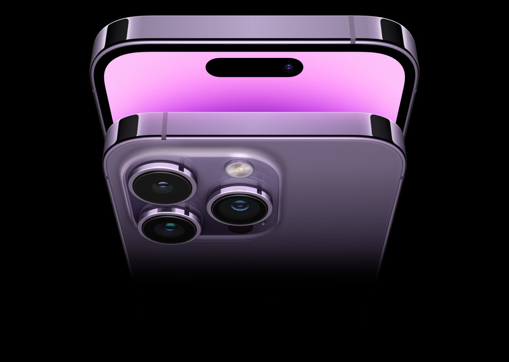 iPhone 14 Pro in deep purple